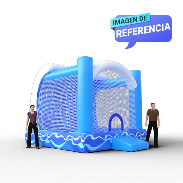 Inflable para niños con temática de surf