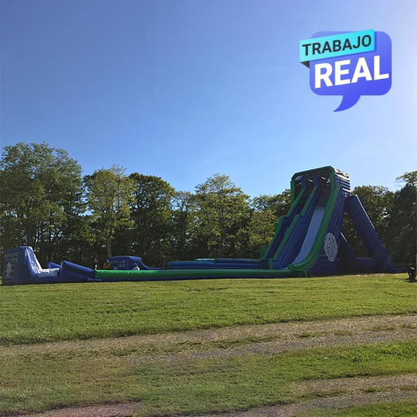 Deslizador inflable Atracción Sky Slide para eventos en exteriores