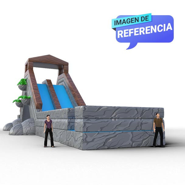 Deslizador inflable Tronco Extremo 27 X 6 X 9.8 metros.