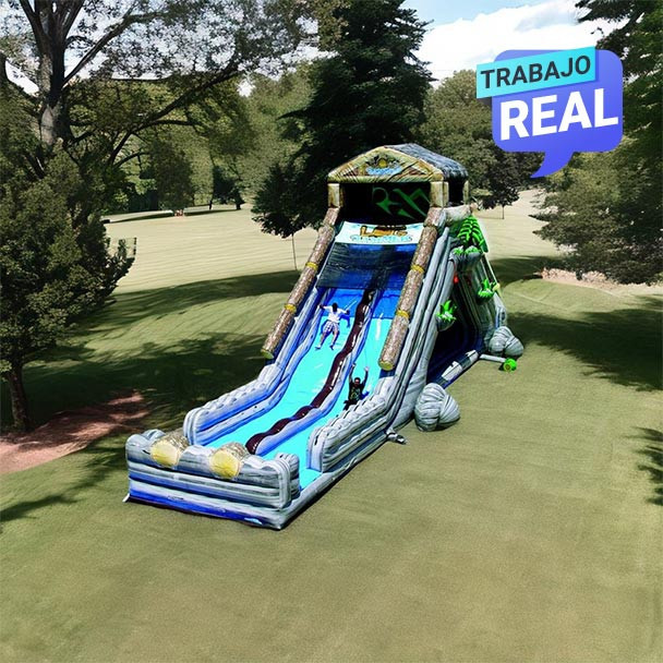 Deslizador inflable de troncos para eventos comerciales