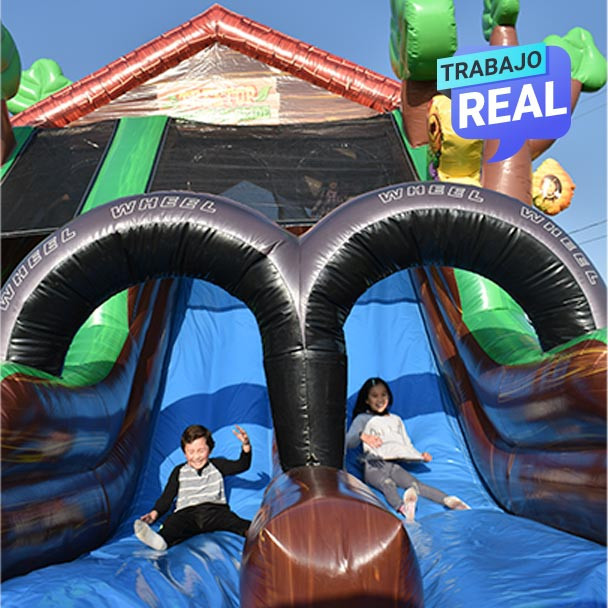 Deslizador inflable ideal para actividades promocionales