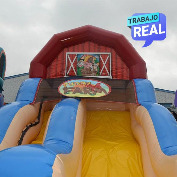 Deslizador Inflable Mi Granjita 8 X 4 X 5.5 metros.