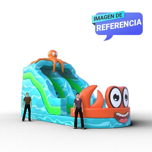 Deslizador inflable Bajo el Mar para eventos