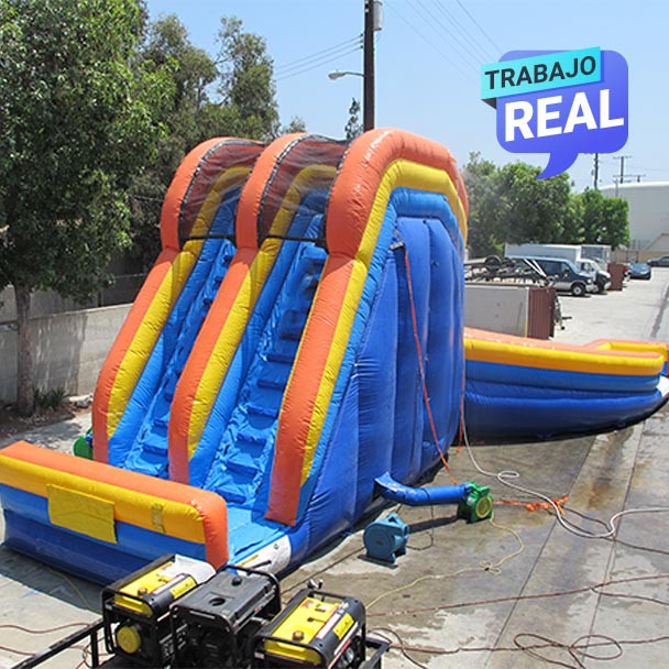 Deslizador Inflable cruzado, perfecto para Uso Comercial.