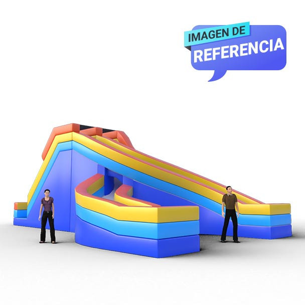 Deslizador Inflable cruzado para grandes eventos.