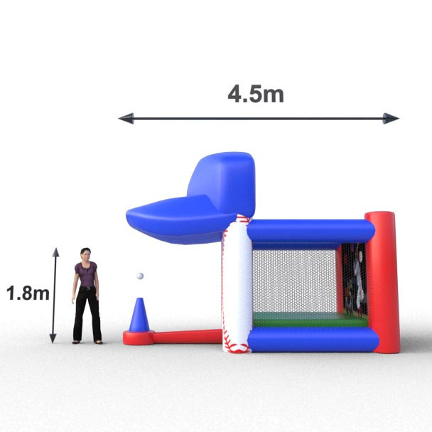 Jaula Home Run inflable para actividades recreativas
