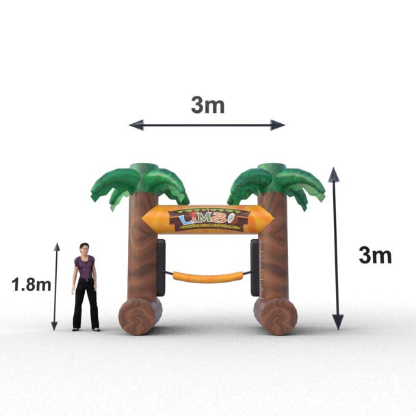 Inflable Baile del limbo  para ferias