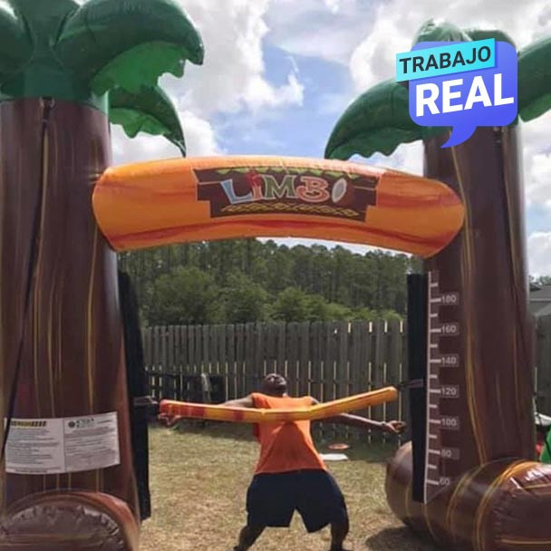 Baile del limbo inflable para actividades comerciales