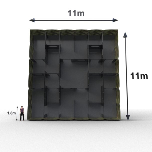 Inflable Laser tag inflable 11m para actividades en exteriores