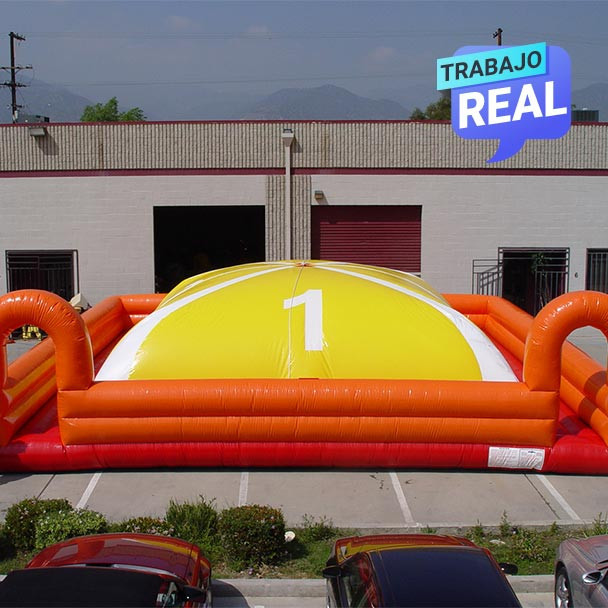 Inflable de carreras adaptado para eventos empresariales