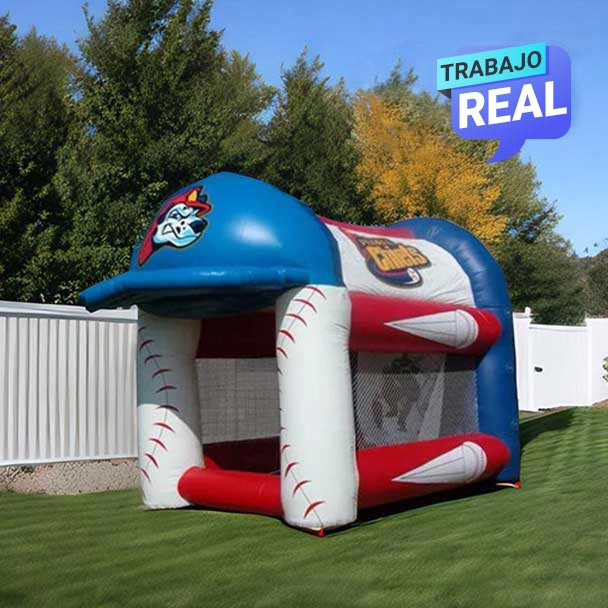 Cabina de bateo inflable Fast Pitch Gorra para actividades