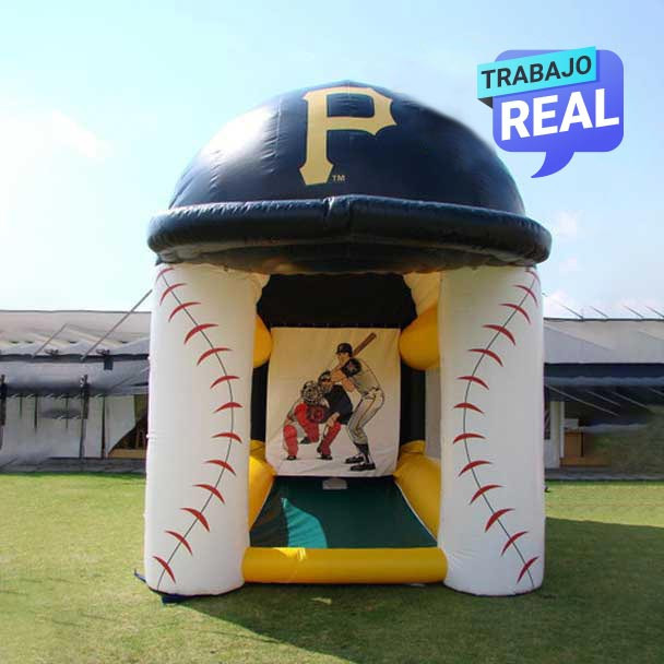 Cabina de bateo inflable Fast Pitch Gorra para actividades comerciales
