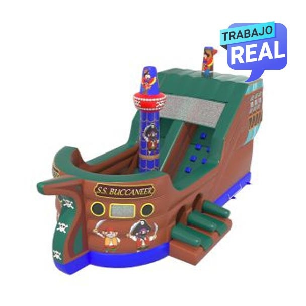 Barco inflable bucanero para entretenimiento
