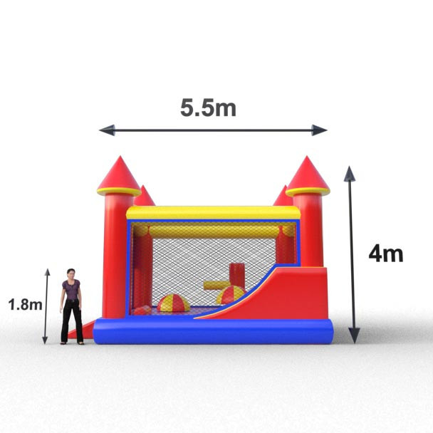 Inflable Castle para actividades promocionales lúdicas
