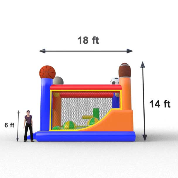 Combo Sport inflable para eventos infantiles