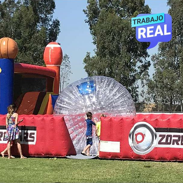 Zorb Wars listo para uso en exteriores