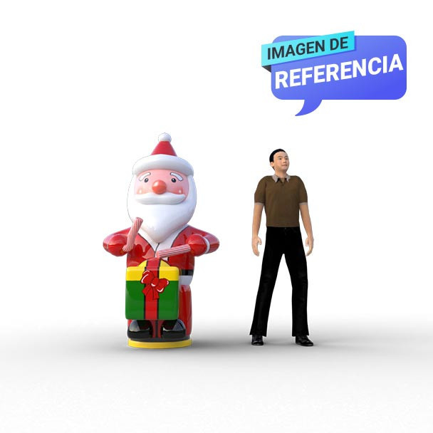 Llamador Papá Noel inflable publicitario