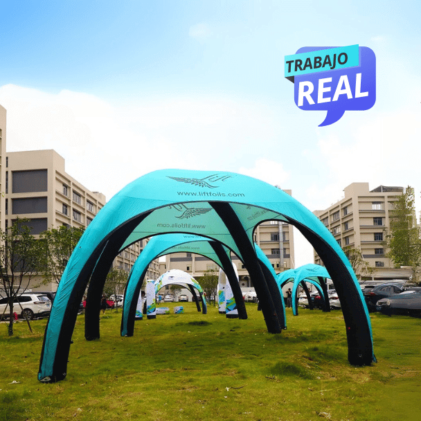 Carpa inflable de poliéster duradera