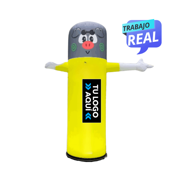 Llamador Inflable  de hipopótamo para publicidad