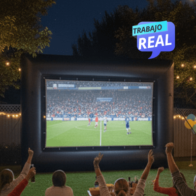 Patanlla inflable para ver partidos