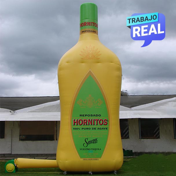 botella de champan inflable bogota Hornitos Medellín
