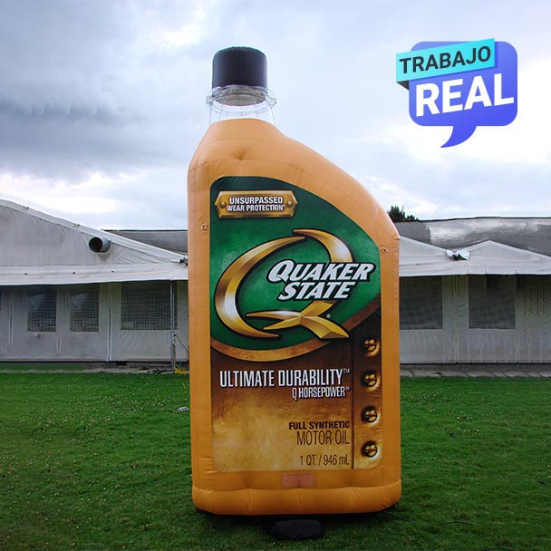 inflables de producto de marca Quaker State Cali