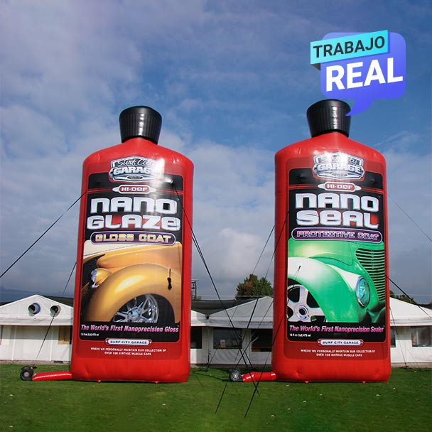 fabrica de productos inflables Inflable Nano glaze Bogotá