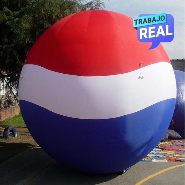 esferas inflables Pepsi Medellín