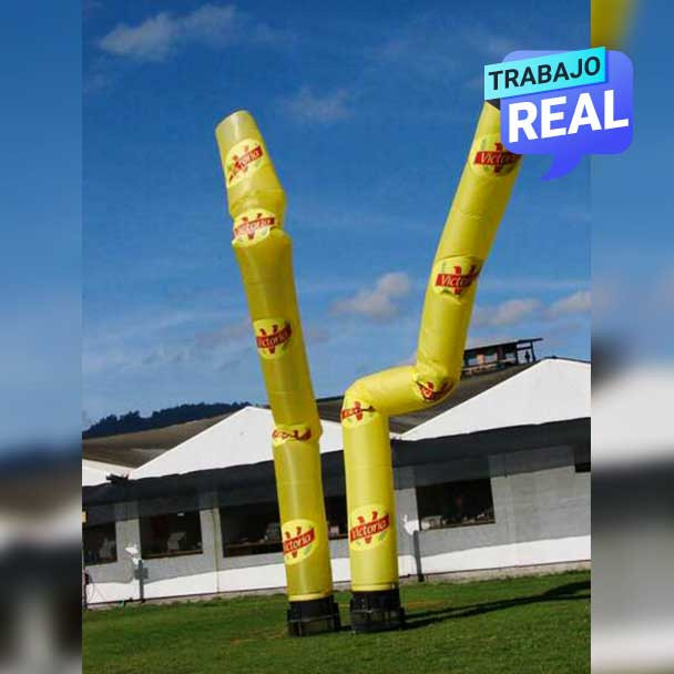 Sky Dancer Tubular Inflable Amarillo Medellín