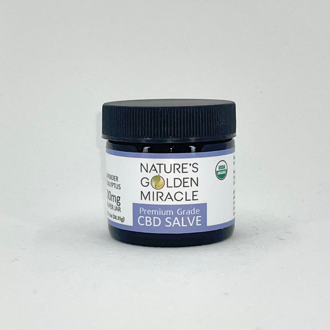 500mg CBD Salve - Nature’s Golden Miracle - THC FREE - USDA Certified Organic - Premium Grade - Broad Spectrum