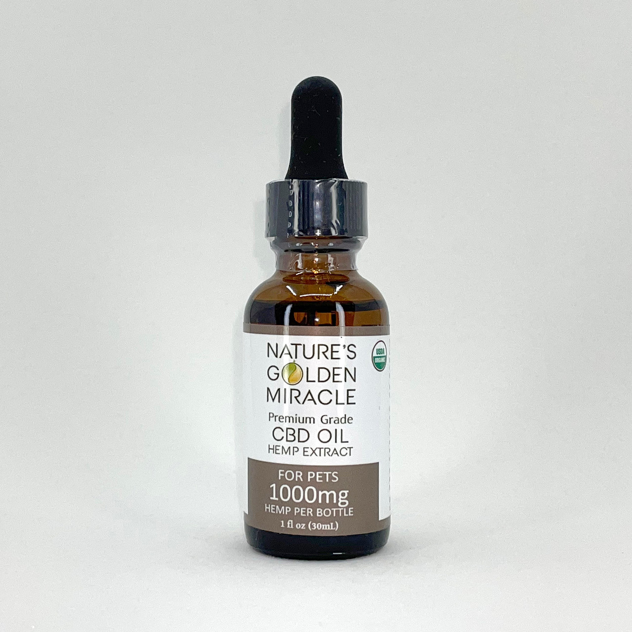 Nature's Golden Miracle Broad Spectrum CBD Oil Tinctures for Pets