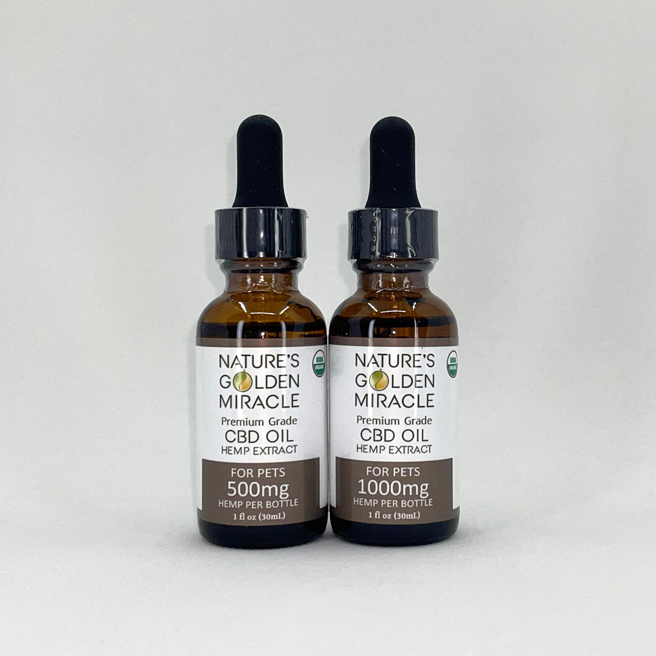 Nature's Golden Miracle Broad Spectrum CBD Oil Tinctures for Pets