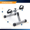 Mini Pedal Exercise Cycle Marcy NS-912 - Infographic - Dimensions
