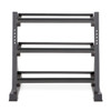 The Marcy 3 Tier Dumbbell Rack DBR-86 has three shelves for weight storage