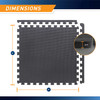 Fitness Flooring  Marcy Classic MAT-39 - Infographic - Dimensions