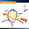 The Gym Dandy Pendulum Teeter Totter TT-320 features a safety lock for safety