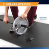 10lb Standard Size Grip Plate - Infographic - 1 inch Collar Opening