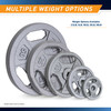 5lb Standard Size Grip Plate  B5G-5505 - Infographic - Multiple Weight Options