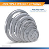 35lb Classic Olympic Plate MCW-35 - Infographic - Multiple Weight Options