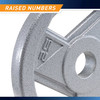 25lb Classic Olympic Plate MCW-25 - Inforaphic - Raised Numbers