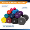 Marcy 5lb Neoprene Dumbbell INE-005 - Infographic - Multiple Weight Options