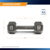 Marcy 10lb Hex Dumbbell IV-2010 - Infographic - Multiple Weight Options