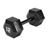 The Marcy 12 LB. Hex Dumbbell IV-2012 free weight optimizes your high intensity interval body building training