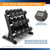 Marcy 30lb Hex Dumbbell IV-2030 - Infographic - Multiple Weight Options