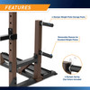 Full Rack Utility Trainer SteelBody STB-98010 - Infographic - Storage Pegs for Weight Plates