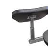 The Marcy Foldable Mid-Size Workout Bench MWB-50100 by Marcy has a storage post for the preacher curl
