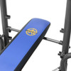 The Marcy Standard Bench w/ 80 lb. Weight Set MWB-36780B by Marcy adds variety to your workout with incline, decline, flat and Military positions