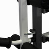 The Marcy Multi-position Foldable Olympic Weight Bench MWB-70205 has a convenient adjustable leg developer