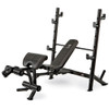 The Marcy Diamond Mid Size Bench MD-867W by Marcy adds variety to your workout with incline, decline, flat and Military positions