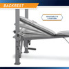 The Marcy Diamond Elite Standard Weight Bench MD-389 has an adjustable backpad so you can target different muscles as you workout